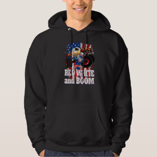 Sudadera Monster Truck Tío Sam Red White Y Boom