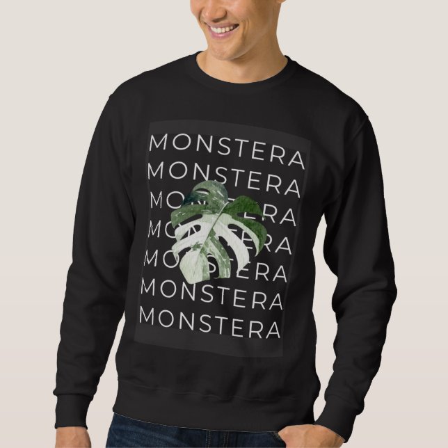 Sudadera Monstera Houseplant (Anverso)