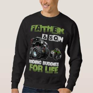 Sudadera Monstruo Camión Padre E Hijo Montando Buddies Para