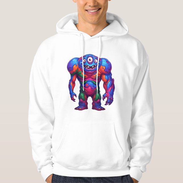 Sudadera Monstruo de Arcoíris Intenso (Anverso)