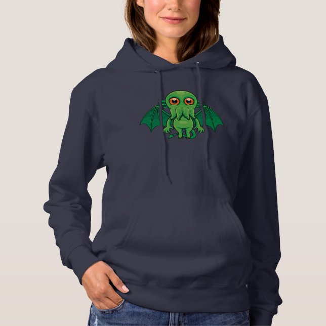Sudadera Monstruo de Cthulhu Verde (Anverso)