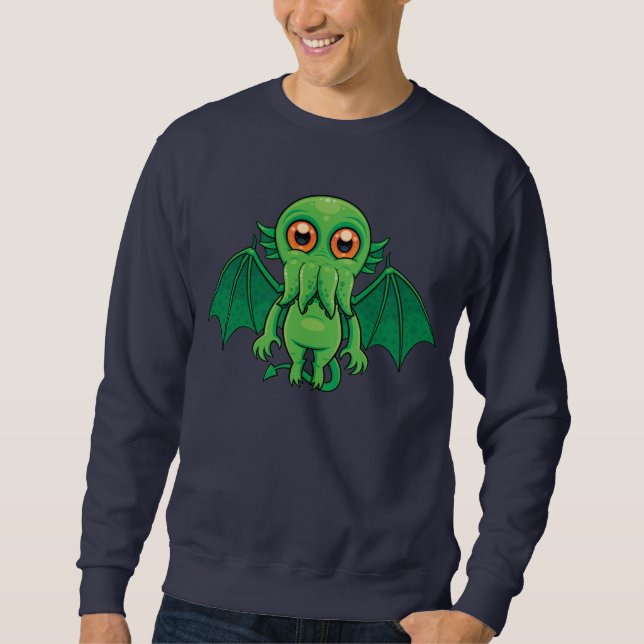 Sudadera Monstruo de Cthulhu Verde (Anverso)