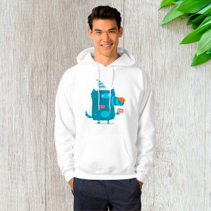 Sudadera Monstruo de dibujos animados azul juguetón con som