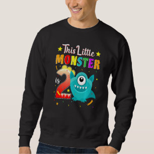 Sudadera Monstruo de Fiesta de cumpleaños número 2 años