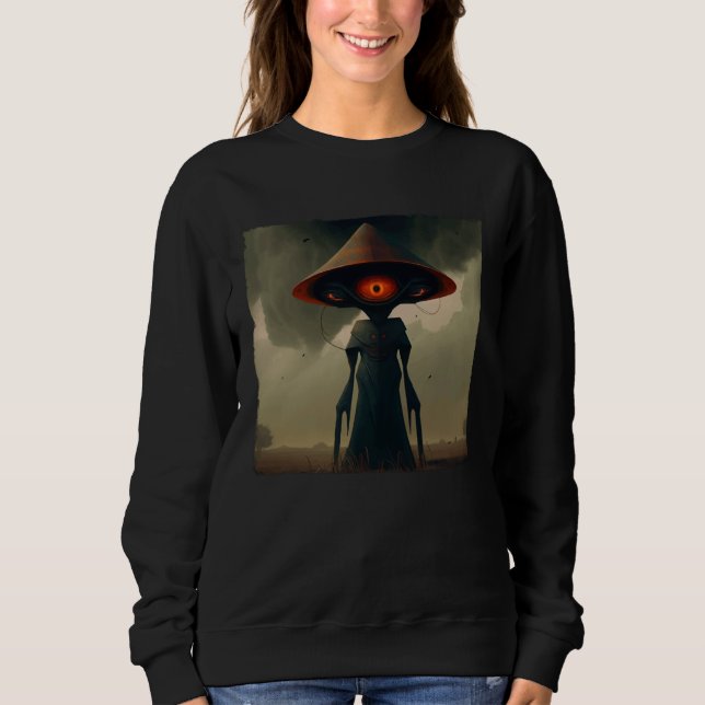 Sudadera Monstruo de Flatwoods Braxie 1952 Extraterrestre C (Anverso)