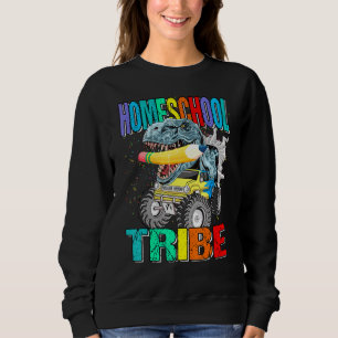 Sudadera Monstruo de la tribu Homeschool Dinosaurio