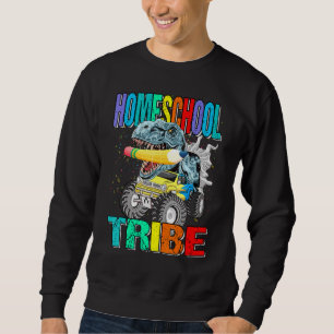 Sudadera Monstruo de la tribu Homeschool Dinosaurio