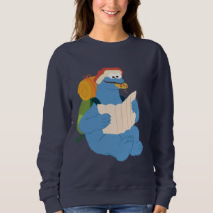 Sudadera Monstruo de las Galletas Leyendo un Mapa