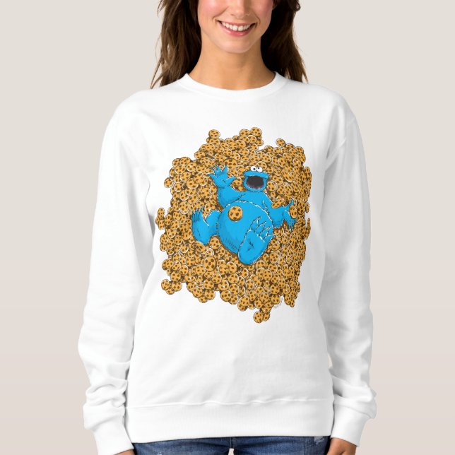 Sudadera Monstruo de las Galletas y Galletas Vintage (Anverso)