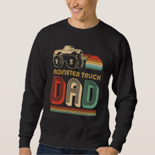 Sudadera Monstruo de montura de camión de hombres vintage