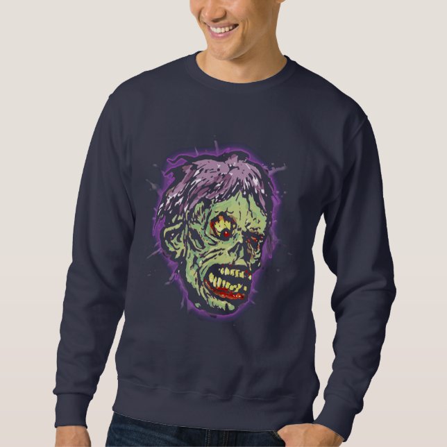 Sudadera Monstruo del zombi (choque) (Anverso)