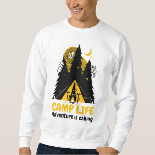 Sudadera Monstruo Divertido de Camping – Aventura de Vida e