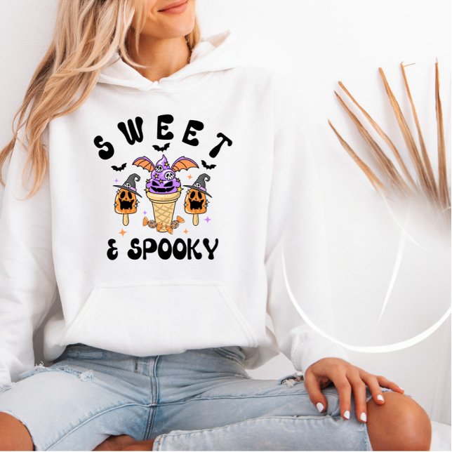 Sudadera Monstruo dulce y espeluznante de helados de helado (Subido por el creador)