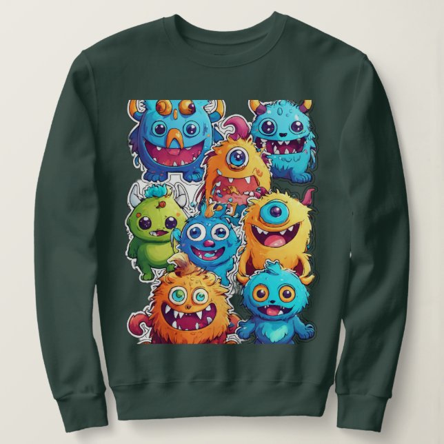 Sudadera Monstruo salvaje (Anverso del diseño)