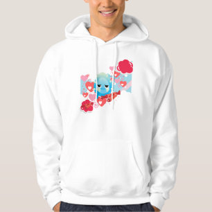 Sudadera Monstruo Triste Azul Espinoso con Dulce Caramelo
