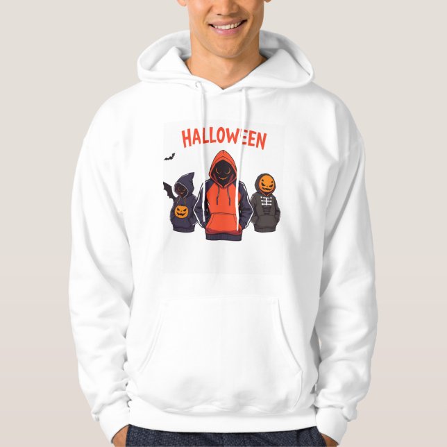Sudadera Monstruos de hoodie de moda de Halloween (Anverso)