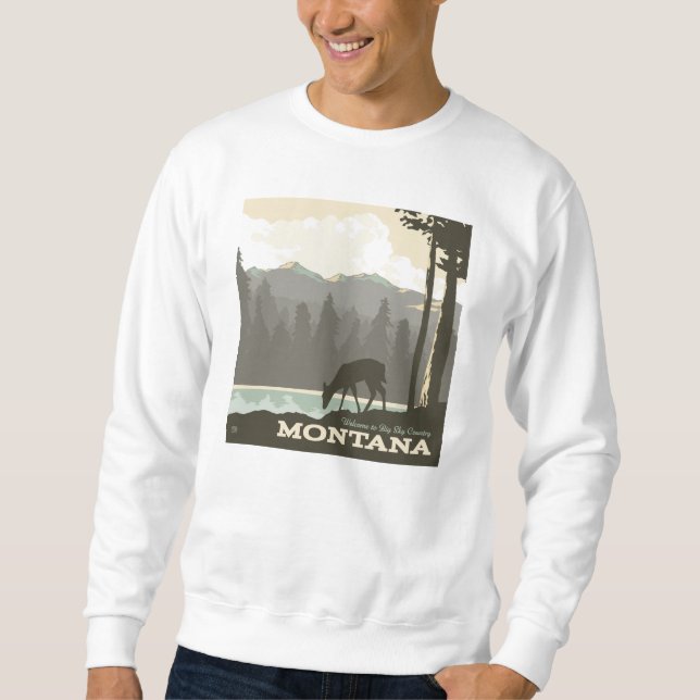 Sudadera Montana | Bienvenidos a Big Sky Country (Anverso)
