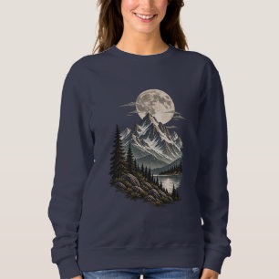 Sudadera Montaña de Luna Llena Salvaje