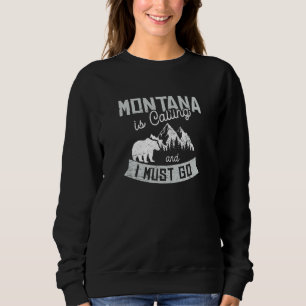 Sudadera Montana Está Llamando "Big Sky" Wilderness-Adve