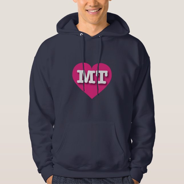 Sudadera Montana Hot Pink Heart - Me encanta MT (Anverso)