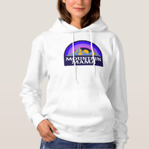 Sudadera "Montaña Mamá" Camisas sudorosas capuchadas - Esqu