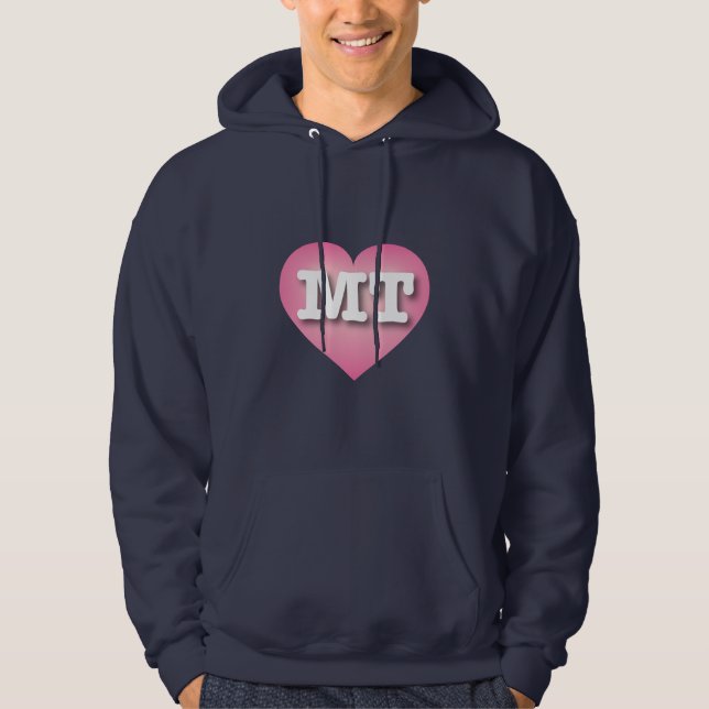 Sudadera Montana Pink Fade Heart - Me encanta MT (Anverso)