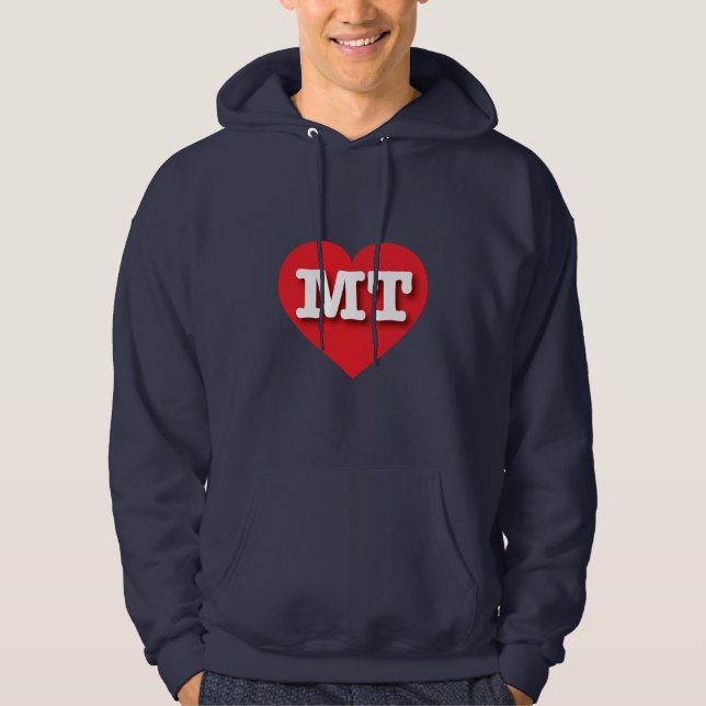 Sudadera Montana Red Heart - Me encanta MT (Anverso)
