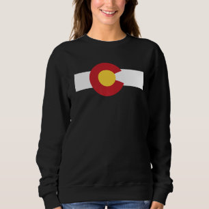 Sudadera Montaña rocosa de Bandera Estatal de Colorado