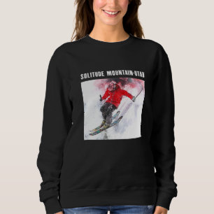 Sudadera Montaña Soledad Utah Esquí Esquiador Recuerdo M