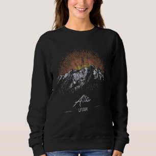 Sudadera Montañas Alta Utah Senderismo al aire libre Vintag