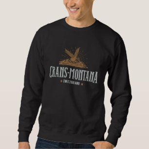 Sudadera Montañas Crans Montana Suiza Senderismo Al Aire Li
