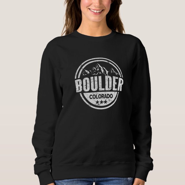 Sudadera Montañas de Boulder Colorado (Anverso)
