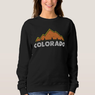Sudadera Montañas de Colorado Vintage Retro Naturaleza Send