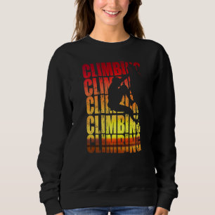 Sudadera Montañas de escalada roca con escalada de sol