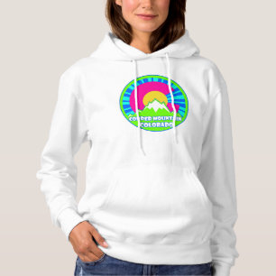 Sudadera Montañas de neón de cobre Mtn Colorado hoodie