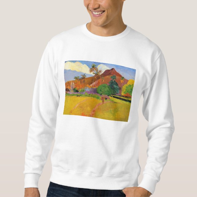 Sudadera "Montañas en la camiseta de Tahití" - Paul Gauguin (Anverso)