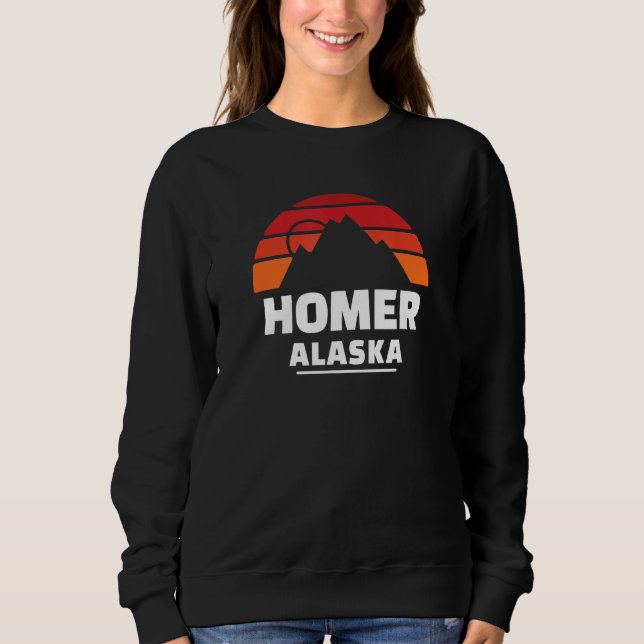 Sudadera Montañas Homer Alaska Sunset (Anverso)