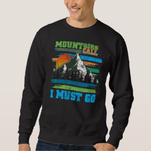 Sudadera Montañas llaman a los amantes de la naturaleza aca