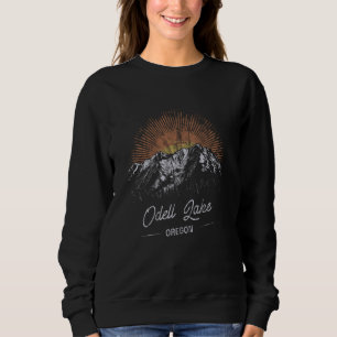Sudadera Montañas Odell Lake Oregon Senderismo Vintag al ai