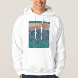 Sudadera Montañas paisajísticas naturales: patrón sin fisur