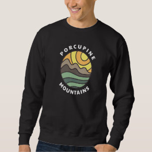 Sudadera Montañas Porcupine Michigan MI Porkies Vacaciones