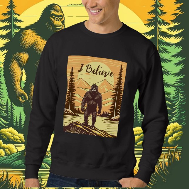 Sudadera Montañas Retro Bigfoot Vintage Sasquatch (Subido por el creador)