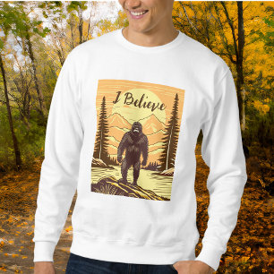 Sudadera Montañas Retro Bigfoot Vintage Sasquatch