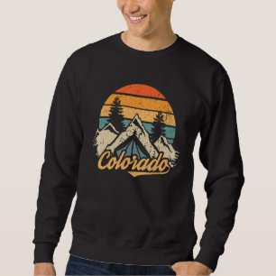 Sudadera Montañas Retro Colorado Vintage