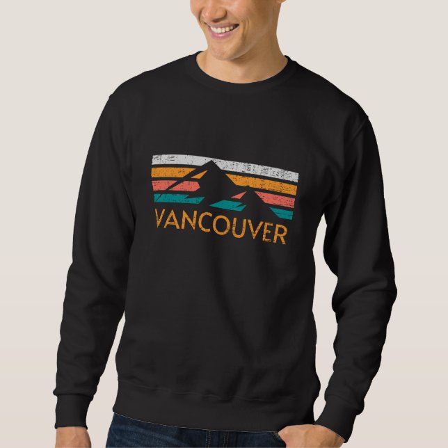 Sudadera Montañas Retro de Vancouver (Anverso)