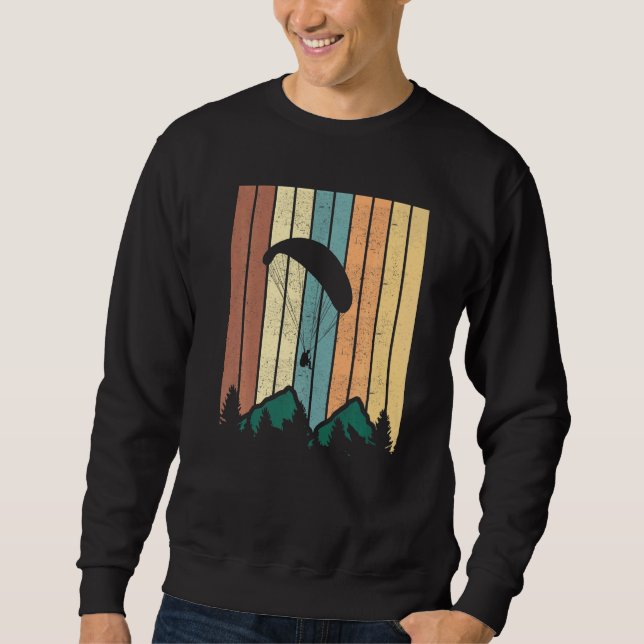 Sudadera Montañas Retro Parapente (Anverso)