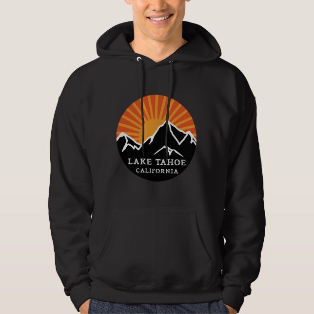 Sudadera Montañas Retro Sunset del Lago Tahoe California Vi (Anverso)
