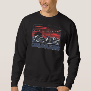 Sudadera Montañas Rocosas de Colorado Vintage Senderismo y