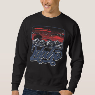 Sudadera Montañas Rocosas Idaho Vintage Senderismo y Ca al 