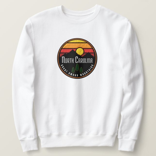 Sudadera Montañas Smoky Carolina del Norte (Anverso del diseño)